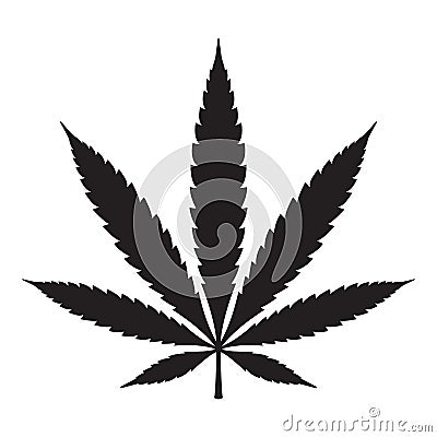 Marijuana vector cannabis leaf weed icon logo symbol sign illustration graphic Vector Illustration