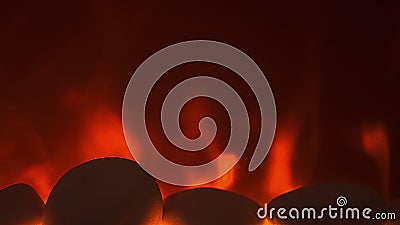 An Electric Fireplace Stock Footage Video Of Motion 42540234