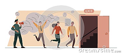 Fire emergency concept Vector Illustration