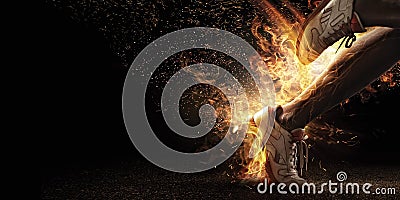 Fire and energy Stock Photo