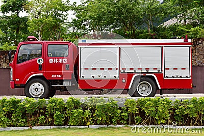 Fire engine Stock Photo