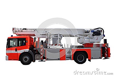 Fire Engine Ladder Stock Photo