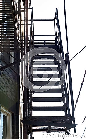 Fire Escape Stock Photo