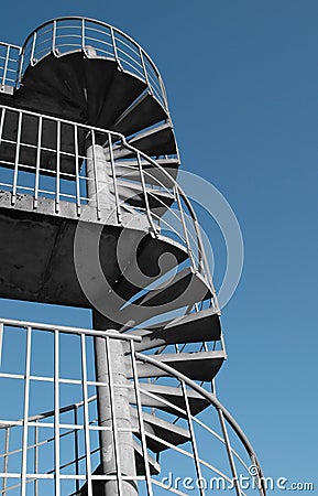 Fire escape Stock Photo