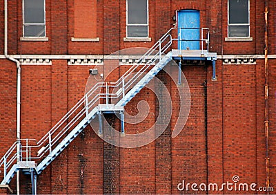 Fire escape Stock Photo