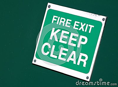 Fire exit Stock Photo