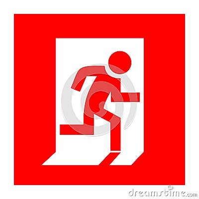 Fire exit Vector Illustration