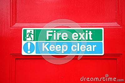 Fire exit scene. Stock Photo