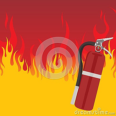 Fire Extinguisher Vector Illustration