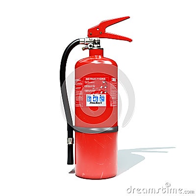 fire extinguisher 3d illustrated Stock Photo