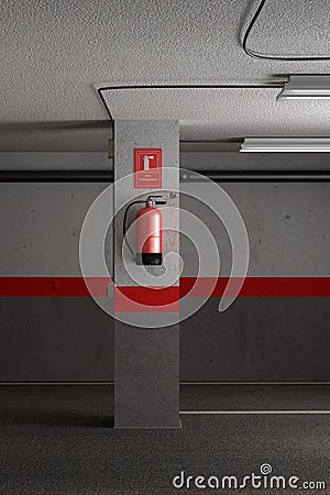 Fire extinguisher Stock Photo