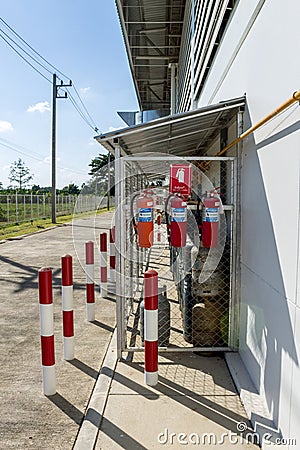 Fire extinguisher Editorial Stock Photo