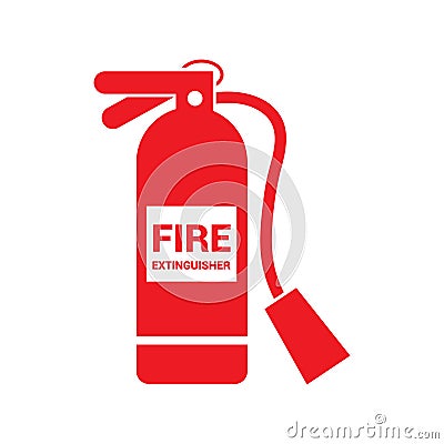 Fire extinguisher icon vector. Firefighter illustration sign. help symbol. Vector Illustration