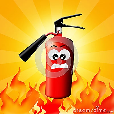 Fire extinguisher Stock Photo