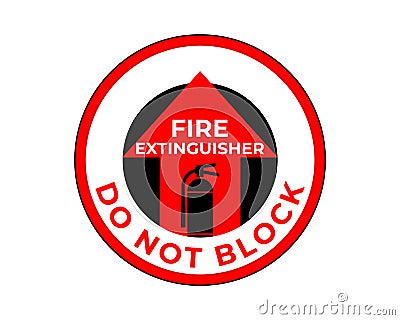 Fire Extinguisher Sign Vector, Easy To Use And Print Design Templates Vector Illustration