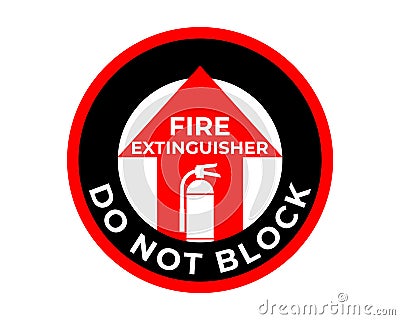 Fire Extinguisher Sign Vector, Easy To Use And Print Design Templates Vector Illustration