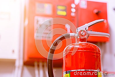 Fire extinguishing system. Stock Photo