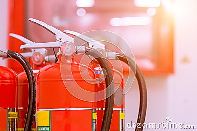 Fire extinguishing system. Stock Photo