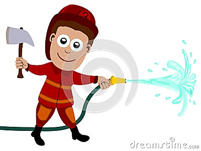 Fire fighter Stock Photo