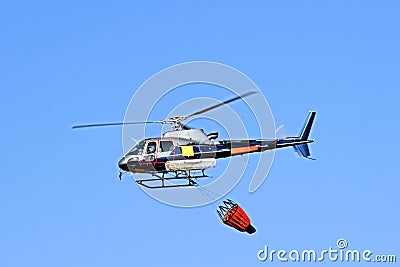 Fire fighter helicopter Stock Photo