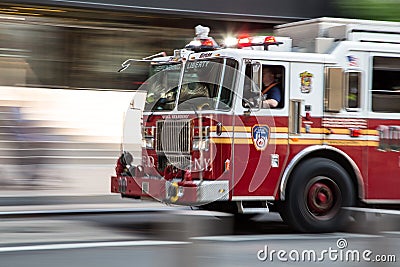 Fire fighter truck on emergency Editorial Stock Photo