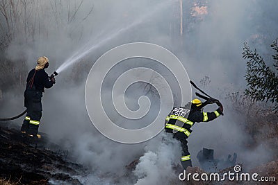 Fire fighters from the City of Johannesburg Editorial Stock Photo