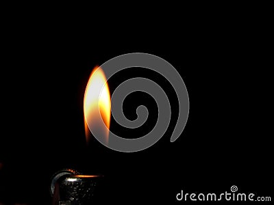 Fire, flame , burning on black background Stock Photo