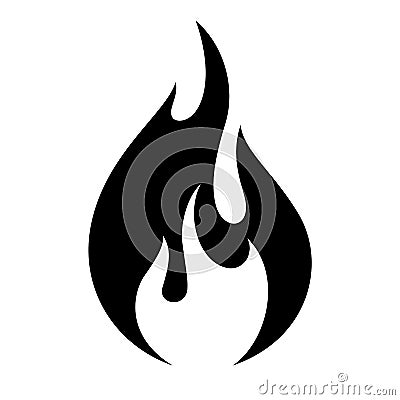 Fire flame icon Vector Illustration