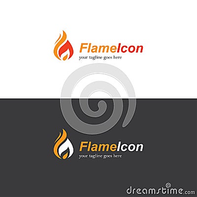Fire flame logo Vector Illustration