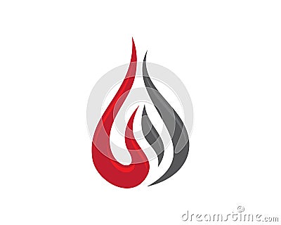 Fire flame Logo Template Vector Illustration