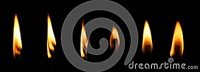 Fire, flame, matchstick Stock Photo