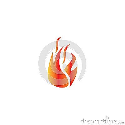 Fire flame nature logo and symbols icons Vector Illustration