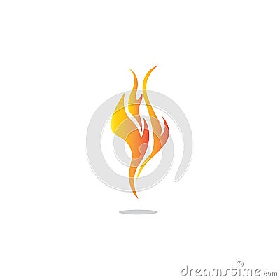 Fire flame vector illustration design template Vector Illustration