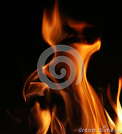 Fire flames Stock Photo