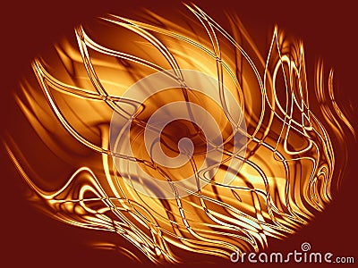 Fire and Flames Background Stock Photo