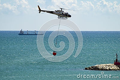 Fire helicopter Editorial Stock Photo