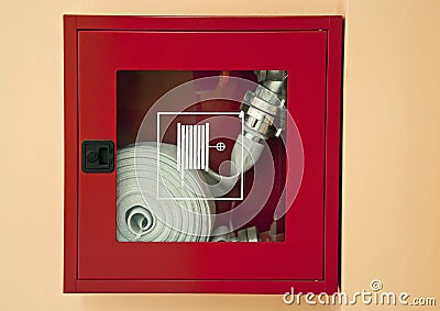 Fire hose Stock Photo