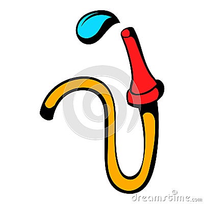 Fire hose icon, icon cartoon Vector Illustration