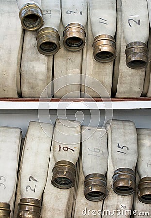 Fire Hoses Stock Photo