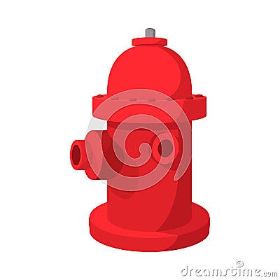 Fire hydrant cartoon icon Vector Illustration