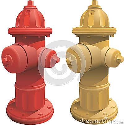 Fire Hydrants Vector Illustration