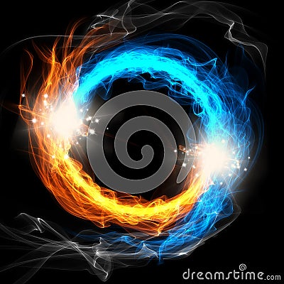 Fire and Ice Stock Photo