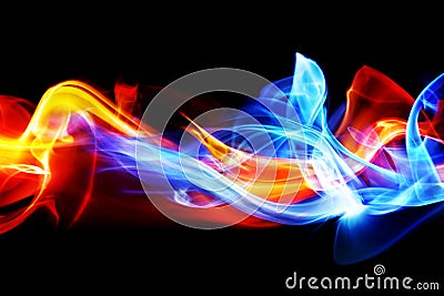 Fire and ice Stock Photo