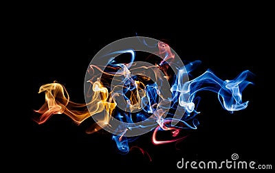 Fire and ice abstract background Stock Photo