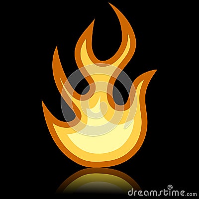 Fire icon Vector Illustration