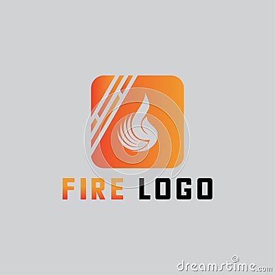 Fire Logo Design Vector Illustration