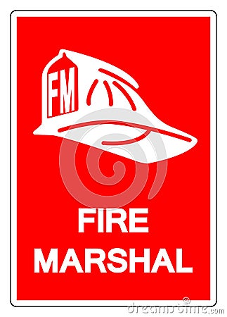 Fire Marshal Symbol Sign ,Vector Illustration, Isolate On White Background Label .EPS10 Vector Illustration