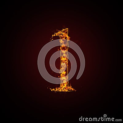 Fire number Stock Photo