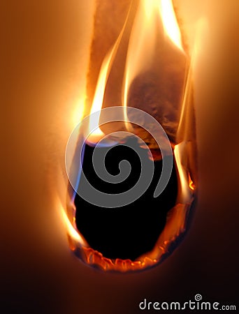 Fire paper Stock Photo