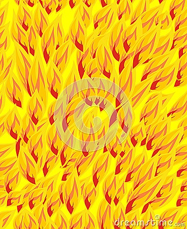 Fire pattern Vector Illustration